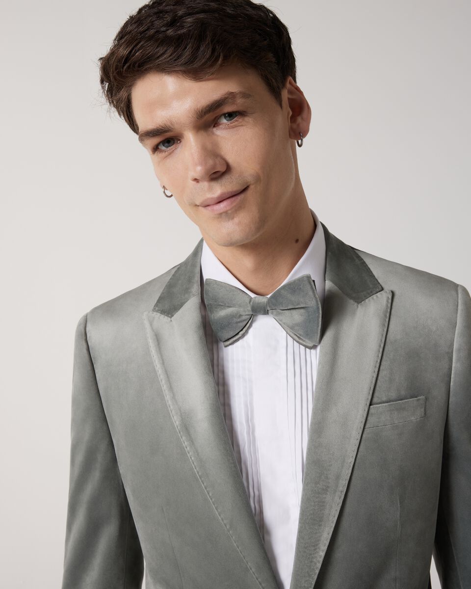 Velvet Tailored Jacket, Sage, hi-res